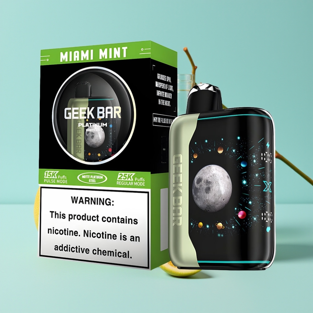 GEEK BAR Platinum Edition 25000 Puffs Miami Mint USB-C 20mL 2% Nikotiini