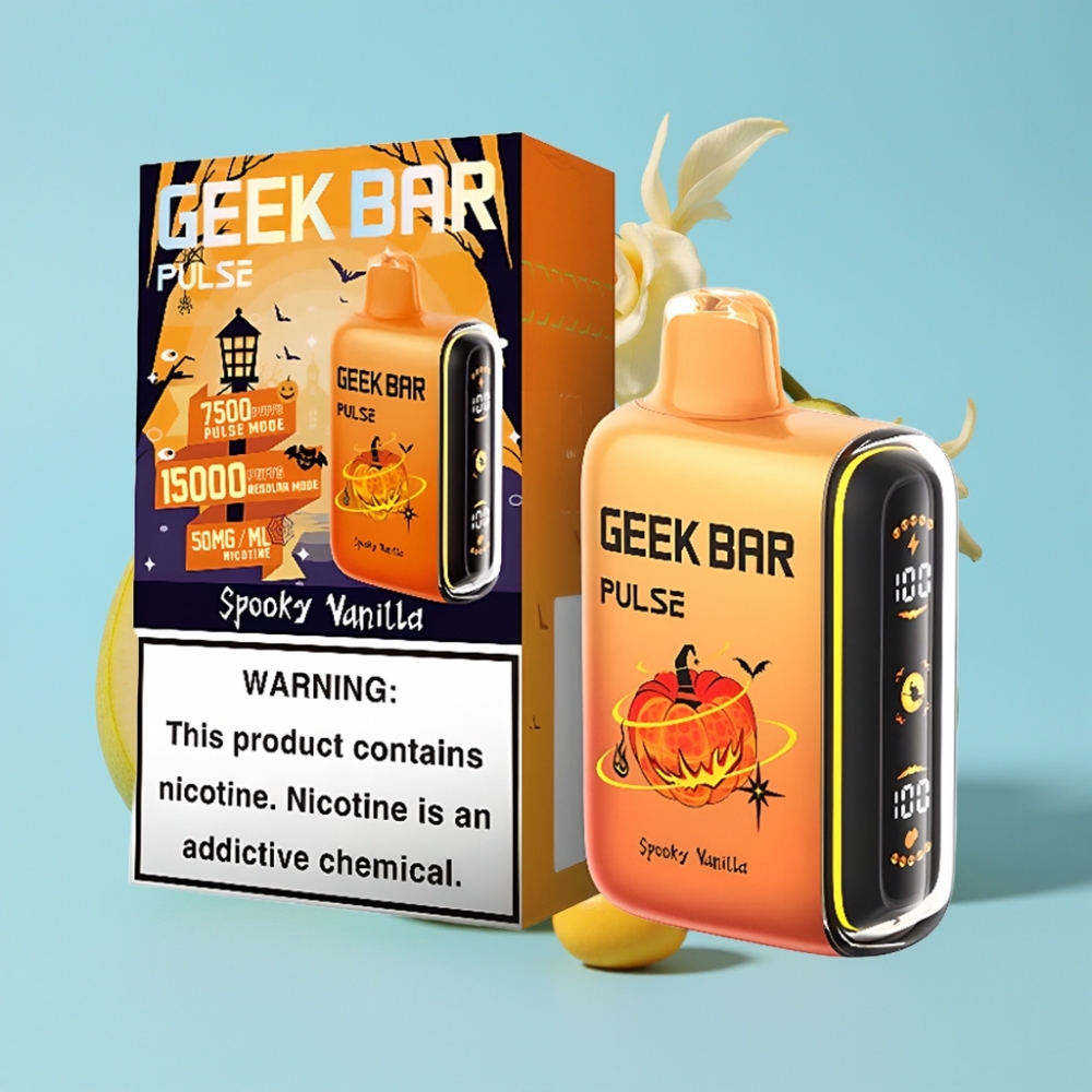 Geek Bar Pulse 15000 Puffs 16ML 5% Nikotiini Säädettävä Ilmanvirtaus USB-C