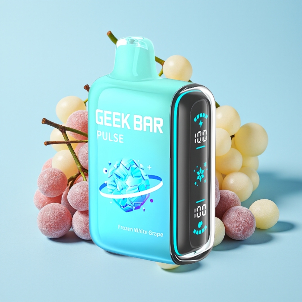 Geek Bar Pulse 15000 Puffs 16ML 5% Nikotiinia Jäätynyt Lähde Adjustable Airflow USB Type-C