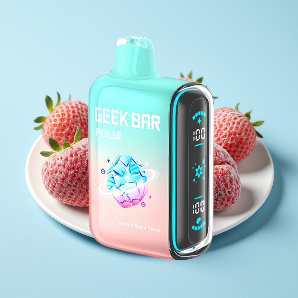 Geek Bar Pulse 15000 Puffs 16ML 5% Nikotiinia Jäätynyt Lähde Adjustable Airflow USB Type-C