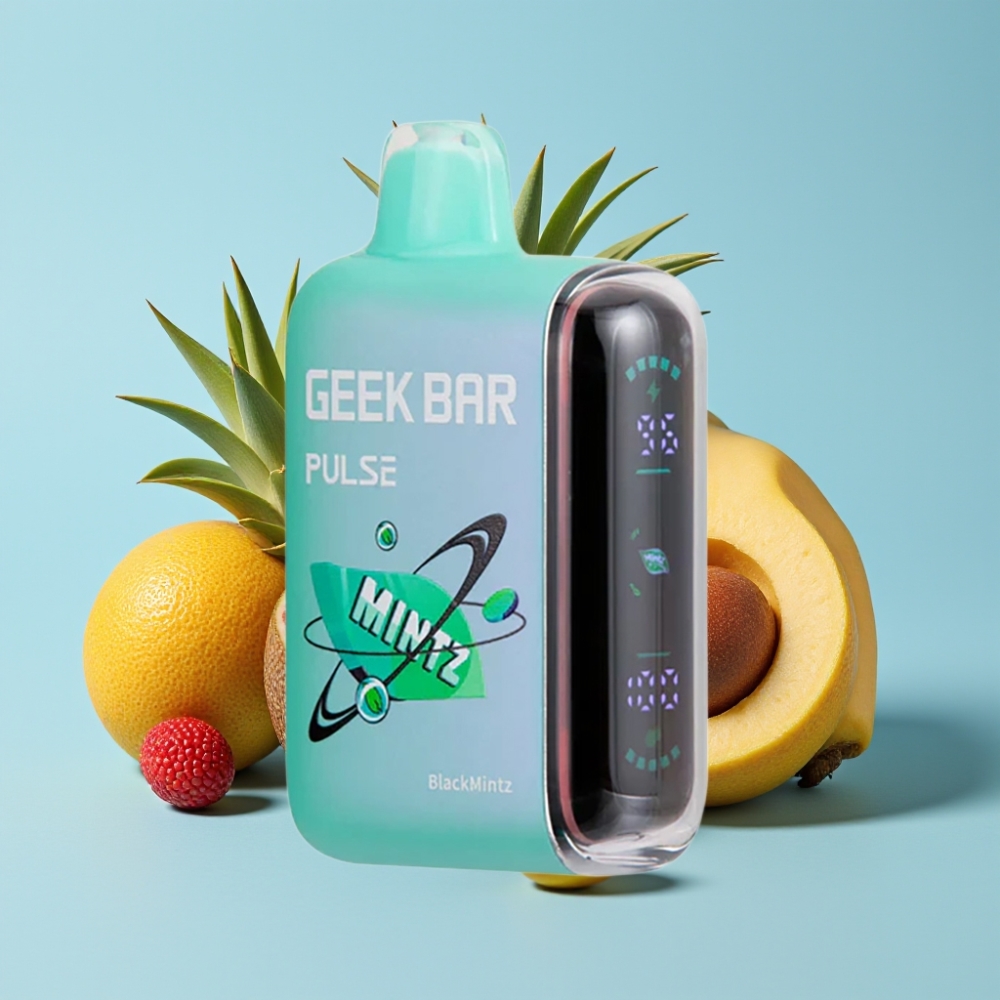 Geek Bar Pulse 15000 Puffs 16ML 5% Nikotiinia Säädettävä Ilmanvirtaus Minttumaku