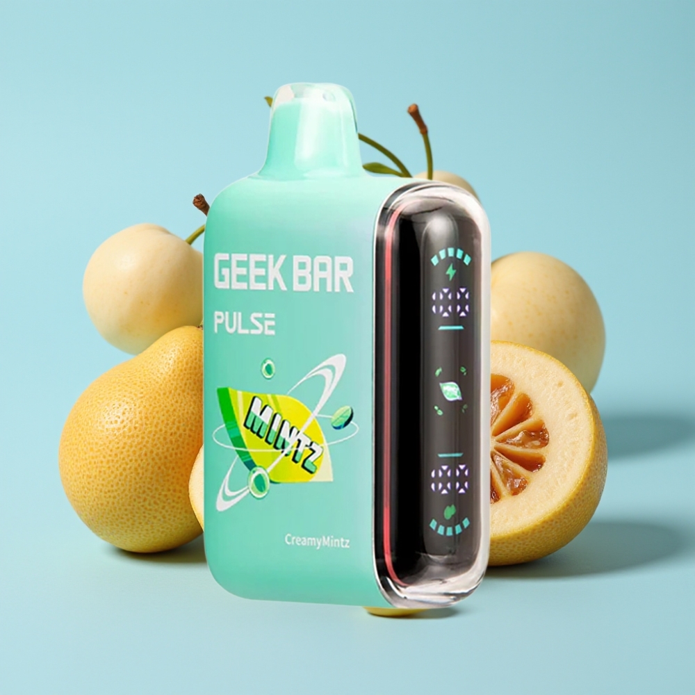 Geek Bar Pulse 15000 Puffs 16ML 5% Nikotiinia Säädettävä Ilmanvirtaus Minttumaku
