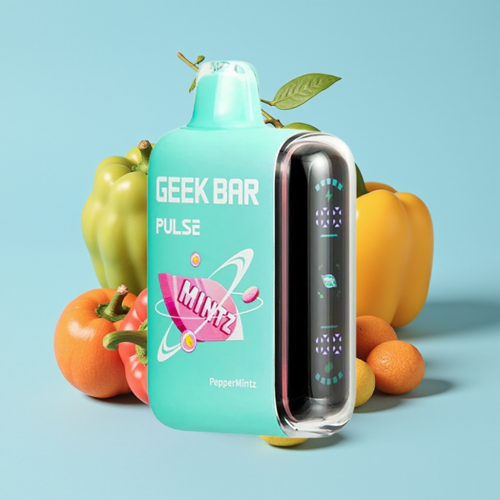 Geek Bar Pulse 15000 Puffs 16ML 5% Nikotiinia Säädettävä Ilmanvirtaus Minttumaku