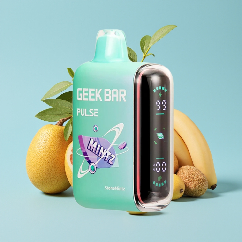 Geek Bar Pulse 15000 Puffs 16ML 5% Nikotiinia Säädettävä Ilmanvirtaus Minttumaku