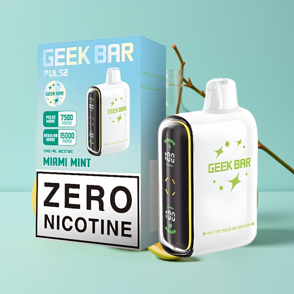 Geek Bar Pulse 15000 Puffs 16ML 5% Nikotiinia Säädettävä Ilmanvirtaus USB-C