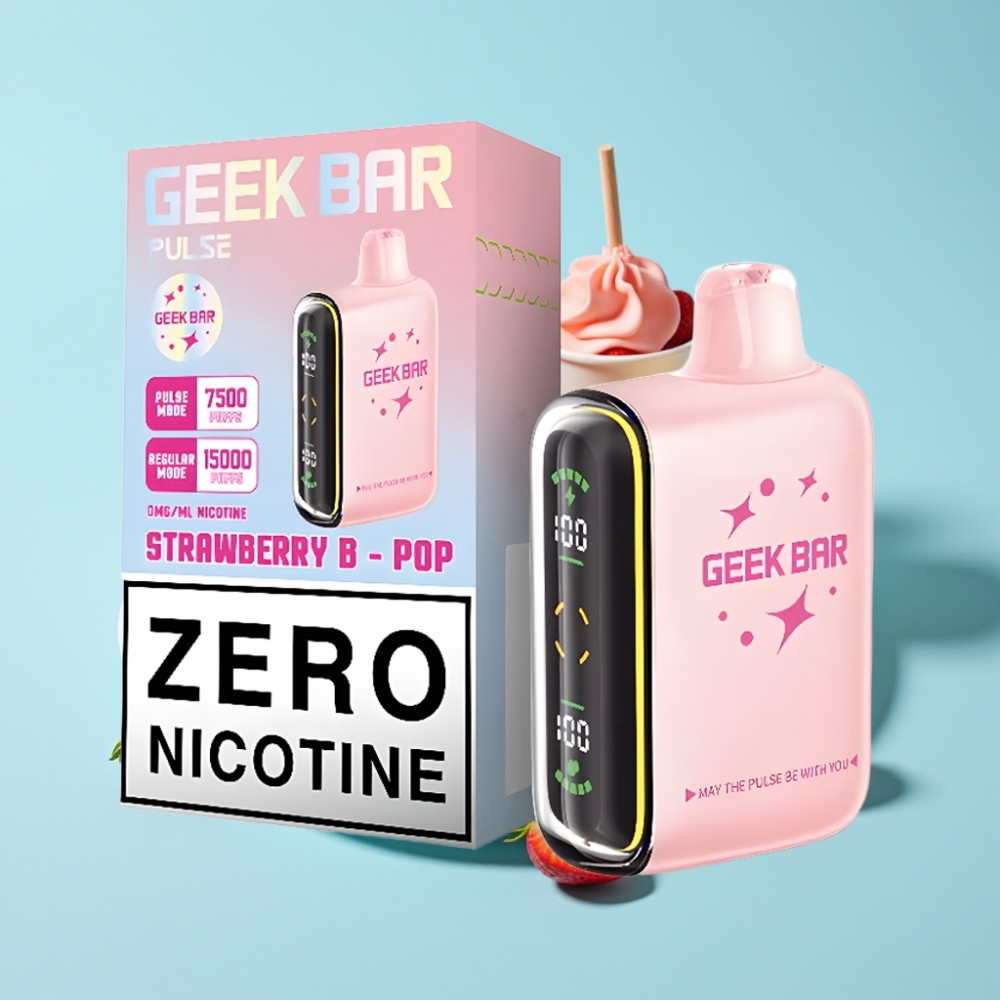 Geek Bar Pulse 15000 Puffs 16ML 5% Nikotiinia Säädettävä Ilmanvirtaus USB-C