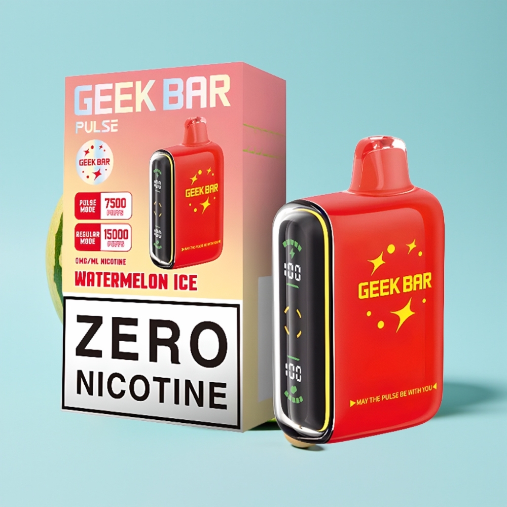 Geek Bar Pulse 15000 Puffs 16ML 5% Nikotiinia Säädettävä Ilmanvirtaus USB-C