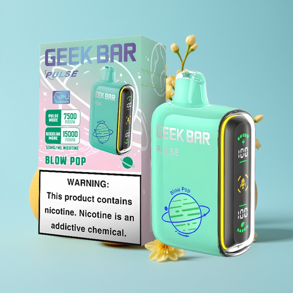 Geek Bar Pulse 15000 Puffs 16ML 5% Nikotiinia USB Type-C Säädettävä Ilmanvirta