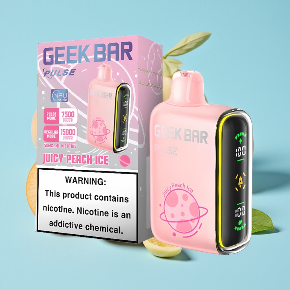 Geek Bar Pulse 15000 Puffs 16ML 5% Nikotiinia USB Type-C Säädettävä Ilmanvirta