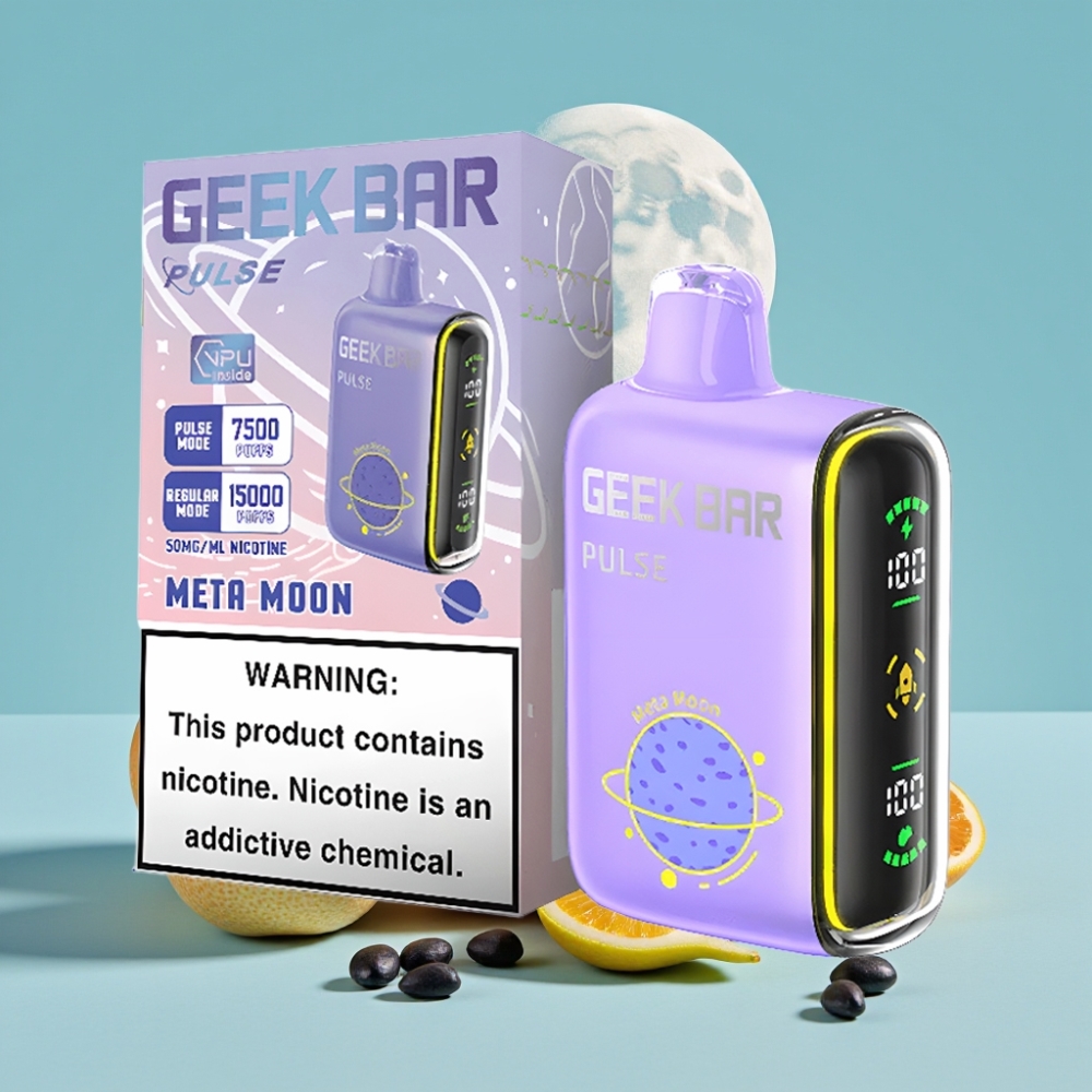 Geek Bar Pulse 15000 Puffs 16ML 5% Nikotiinia USB Type-C Säädettävä Ilmanvirta