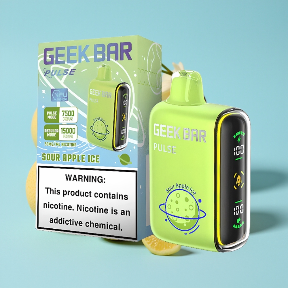 Geek Bar Pulse 15000 Puffs 16ML 5% Nikotiinia USB Type-C Säädettävä Ilmanvirta