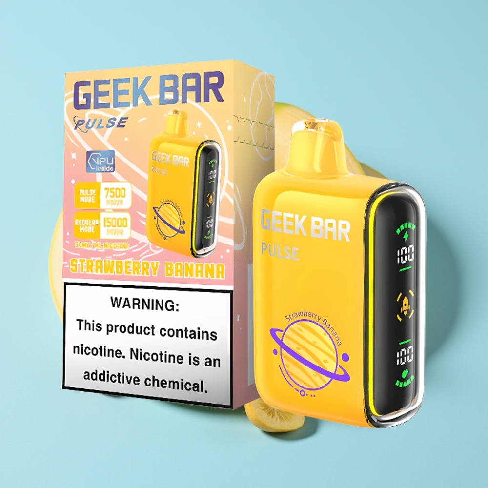 Geek Bar Pulse 15000 Puffs 16ML 5% Nikotiinia USB Type-C Säädettävä Ilmanvirta