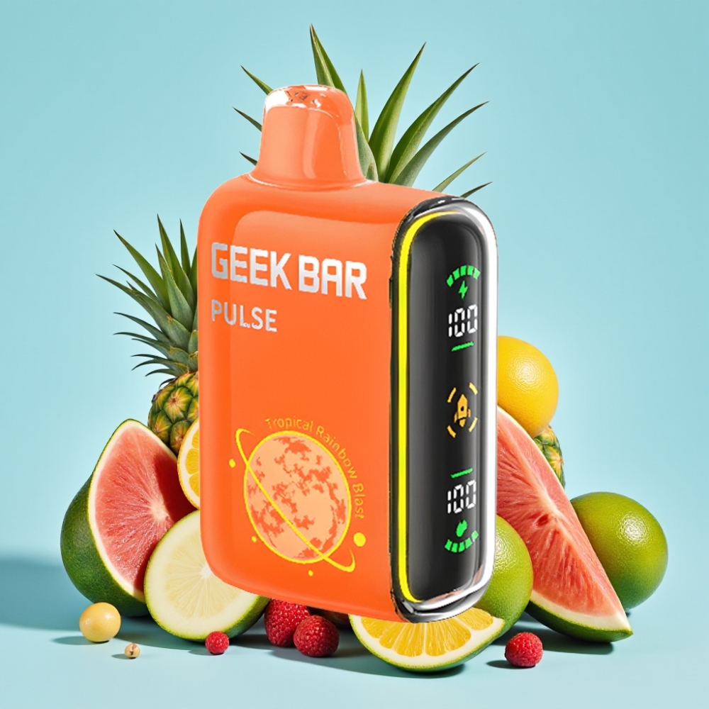 Geek Bar Pulse 15000 Puffs 16ML 5% Nikotiinia USB Type-C Säädettävä Ilmanvirta