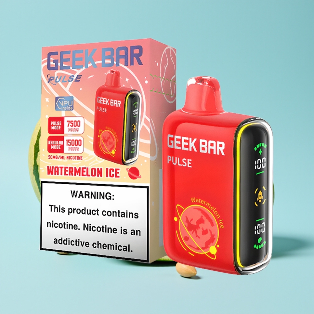 Geek Bar Pulse 15000 Puffs 16ML 5% Nikotiinia USB Type-C Säädettävä Ilmanvirta