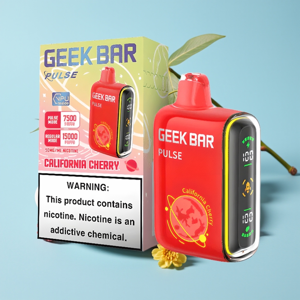 Geek Bar Pulse 15000 Puffs 16ML 5% Nikotiinia USB Type-C Säädettävä Ilmanvirta
