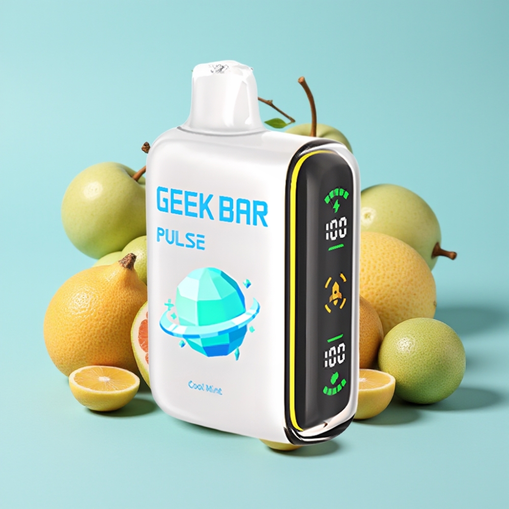 Geek Bar Pulse 15000 Puffs 16ML 5% Nikotiinia USB Type-C Säädettävä Ilmanvirta