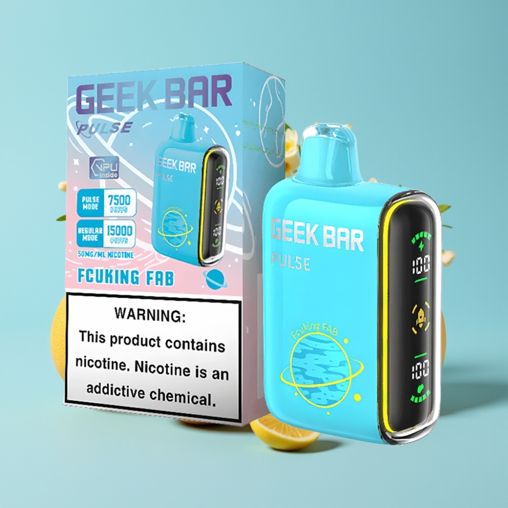 Geek Bar Pulse 15000 Puffs 16ML 5% Nikotiinia USB Type-C Säädettävä Ilmanvirta