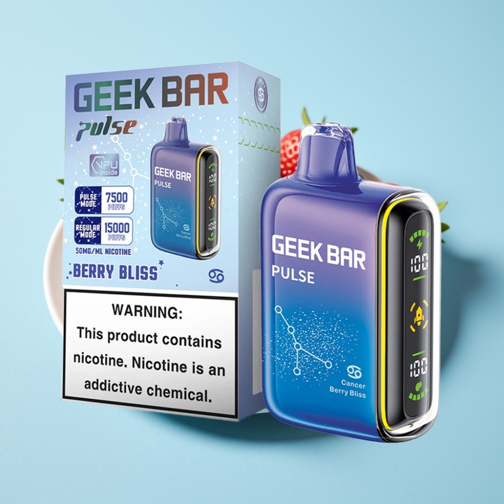 Geek Bar Pulse 15000 Puffs 16ML 5% USB Type-C Hengenmerkki Edition