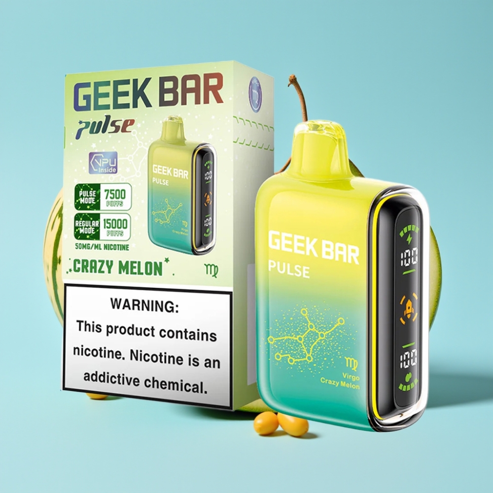 Geek Bar Pulse 15000 Puffs 16ML 5% USB Type-C Hengenmerkki Edition