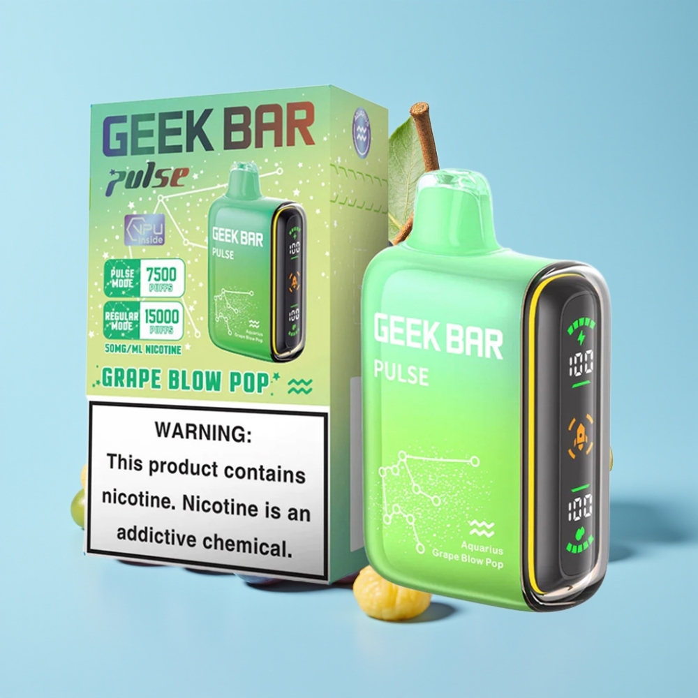 Geek Bar Pulse 15000 Puffs 16ML 5% USB Type-C Hengenmerkki Edition