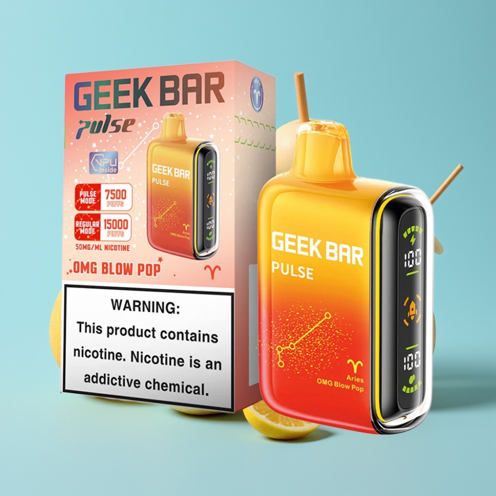 Geek Bar Pulse 15000 Puffs 16ML 5% USB Type-C Hengenmerkki Edition