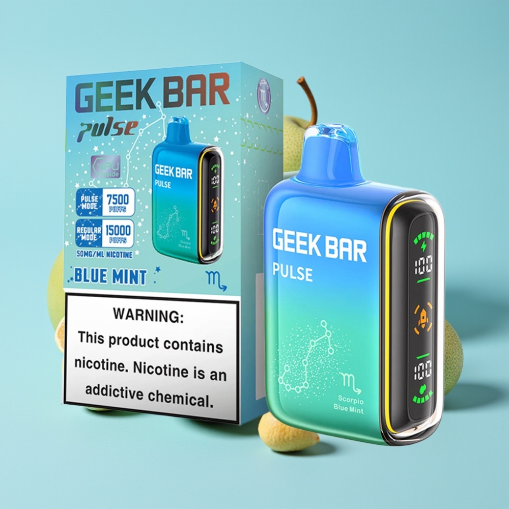 Geek Bar Pulse 15000 Puffs 16ML 5% USB Type-C Hengenmerkki Edition
