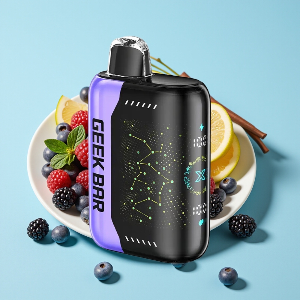 Geek Bar Pulse X 25000 Puffia USB Type-C Lataus 18mL Nestemäisaine 3D Kaareva Näyttö Dual Mesh Käämi