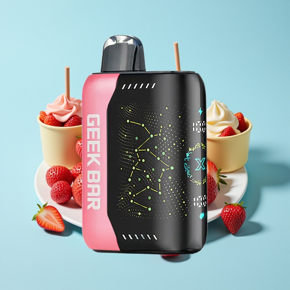 Geek Bar Pulse X 25000 Puffia USB Type-C Lataus 18mL Nestemäisaine 3D Kaareva Näyttö Dual Mesh Käämi