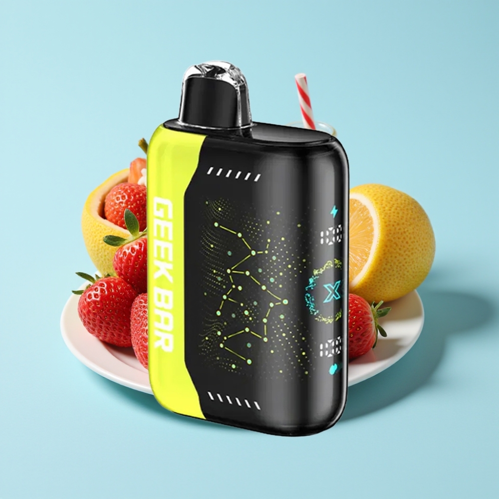 Geek Bar Pulse X 25000 Puffia USB Type-C Lataus 18mL Nestemäisaine 3D Kaareva Näyttö Dual Mesh Käämi