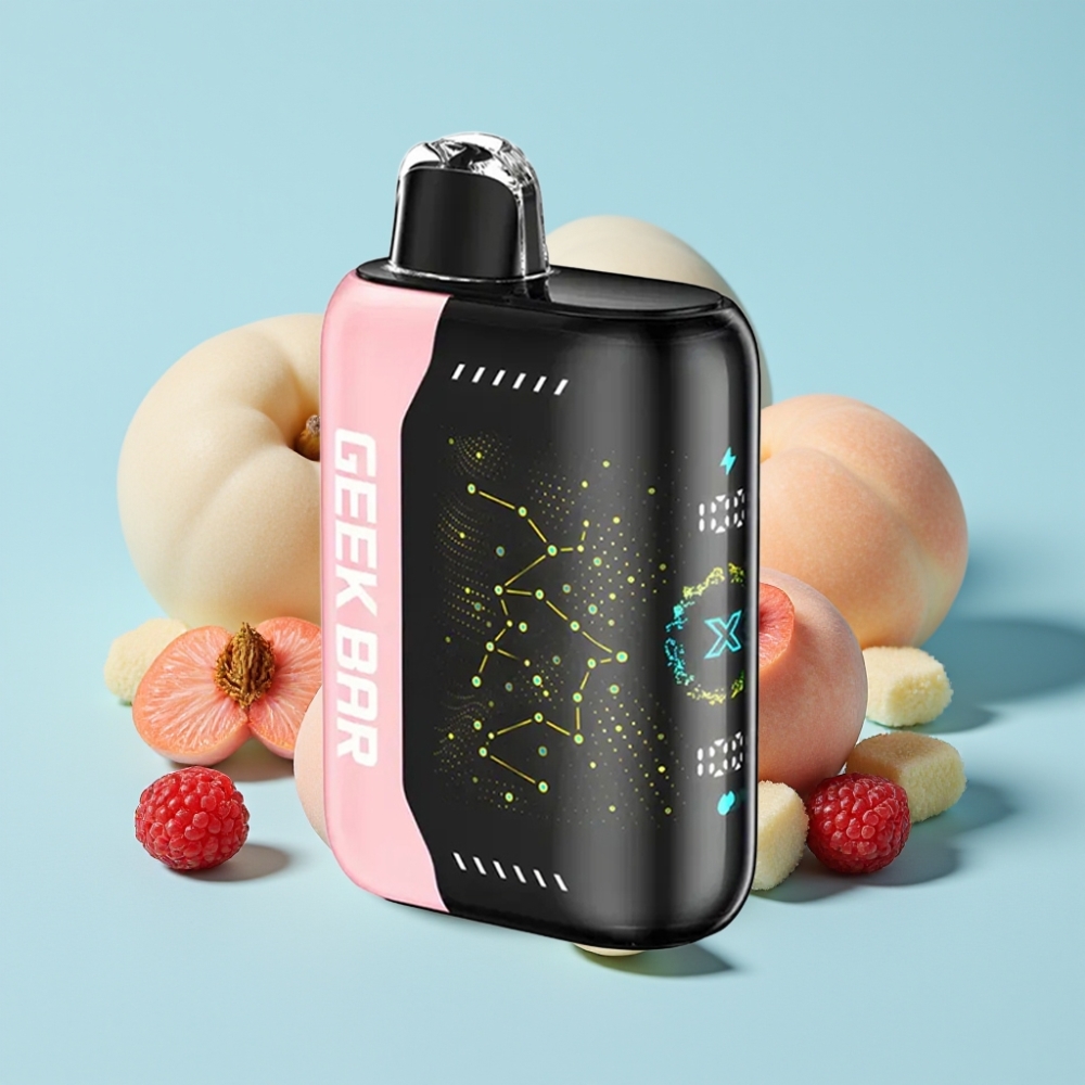 Geek Bar Pulse X 25000 Puffia USB Type-C Lataus 18mL Nestemäisaine 3D Kaareva Näyttö Dual Mesh Käämi