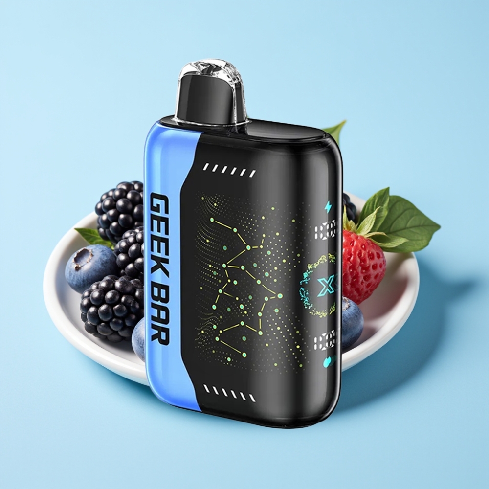 Geek Bar Pulse X 25000 Puffia USB Type-C Lataus 18mL Nestemäisaine 3D Kaareva Näyttö Dual Mesh Käämi