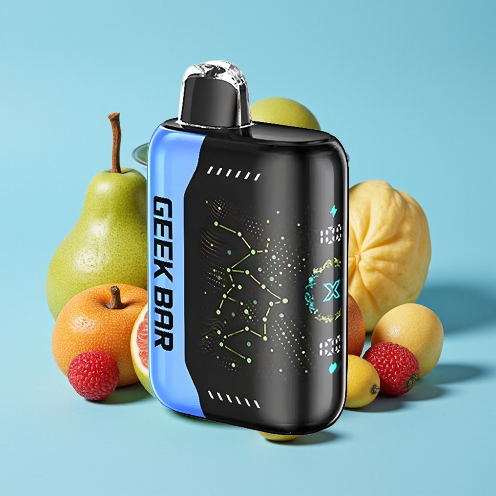 Geek Bar Pulse X 25000 Puffia USB Type-C Lataus 18mL Nestemäisaine 3D Kaareva Näyttö Dual Mesh Käämi
