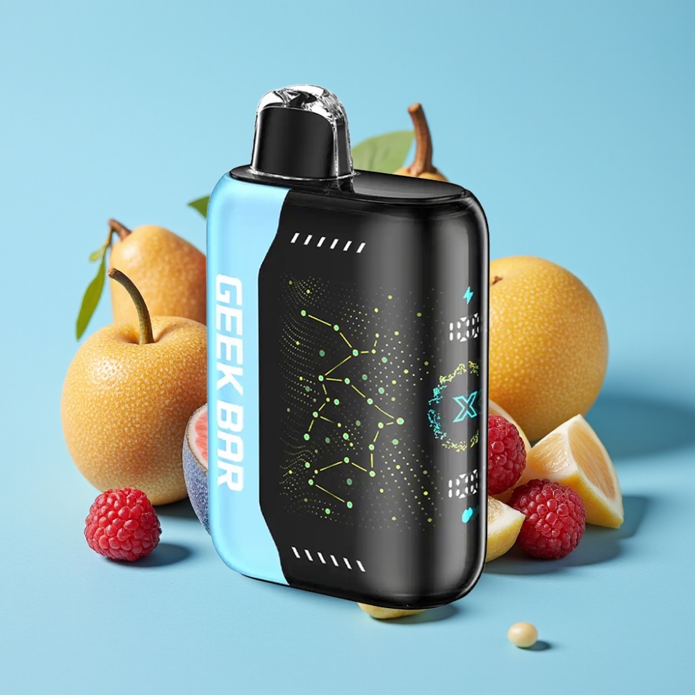 Geek Bar Pulse X 25000 Puffia USB Type-C Lataus 18mL Nestemäisaine 3D Kaareva Näyttö Dual Mesh Käämi