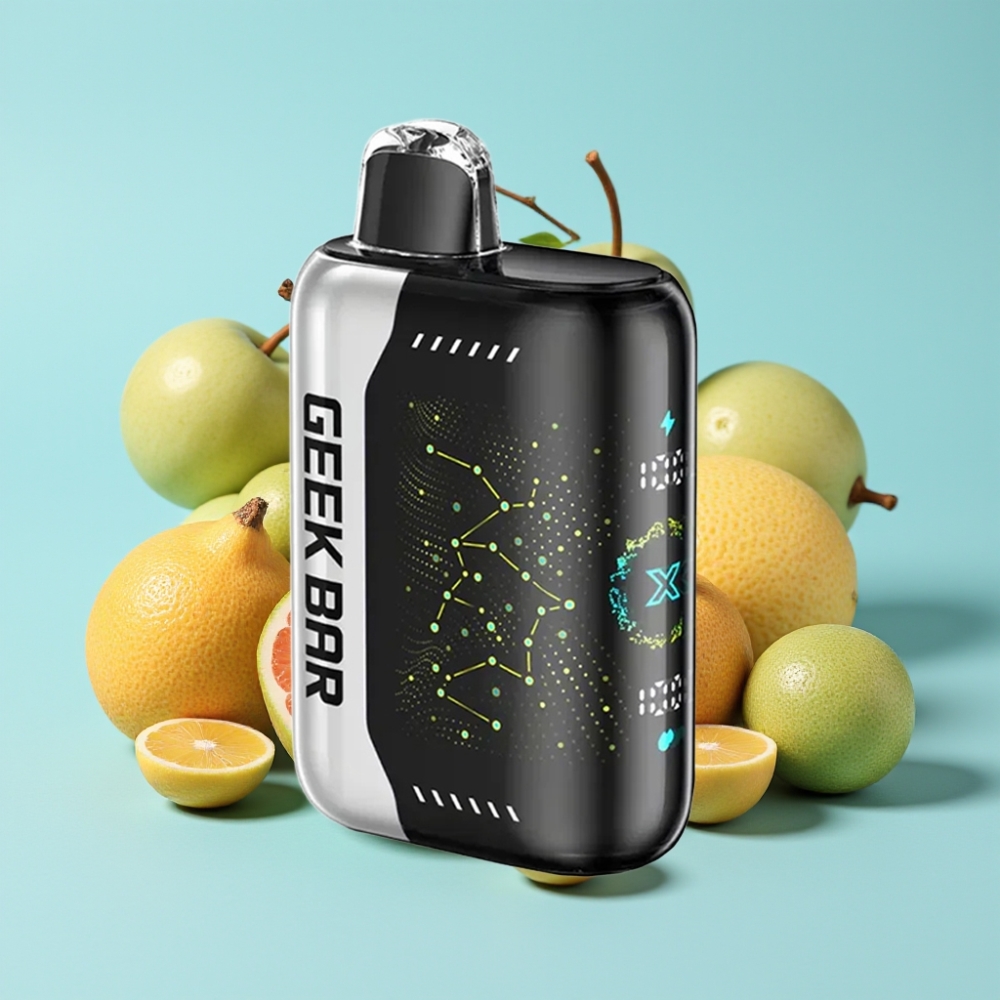 Geek Bar Pulse X 25000 Puffia USB Type-C Lataus 18mL Nestemäisaine 3D Kaareva Näyttö Dual Mesh Käämi