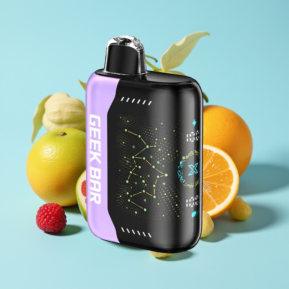 Geek Bar Pulse X 25000 Puffia USB Type-C Lataus 18mL Nestemäisaine 3D Kaareva Näyttö Dual Mesh Käämi