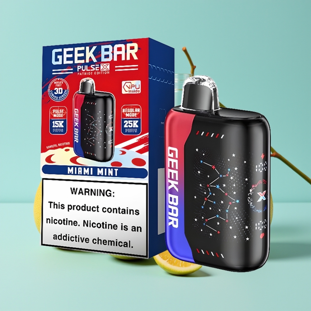 Geek Bar Pulse X 25000 Puffs 18mL Nikotiini 0-5% USB-C Dual Mesh