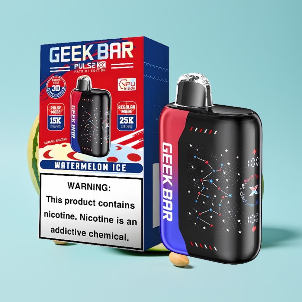 Geek Bar Pulse X 25000 Puffs 18mL Nikotiini 0-5% USB-C Dual Mesh