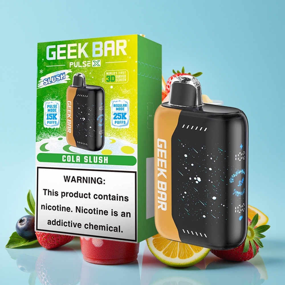 Geek Bar Pulse X 25000 Puffs Slush Edition 18mL 0-5% Nikotiinia USB Type-C Kaksoishäkkäkäämi