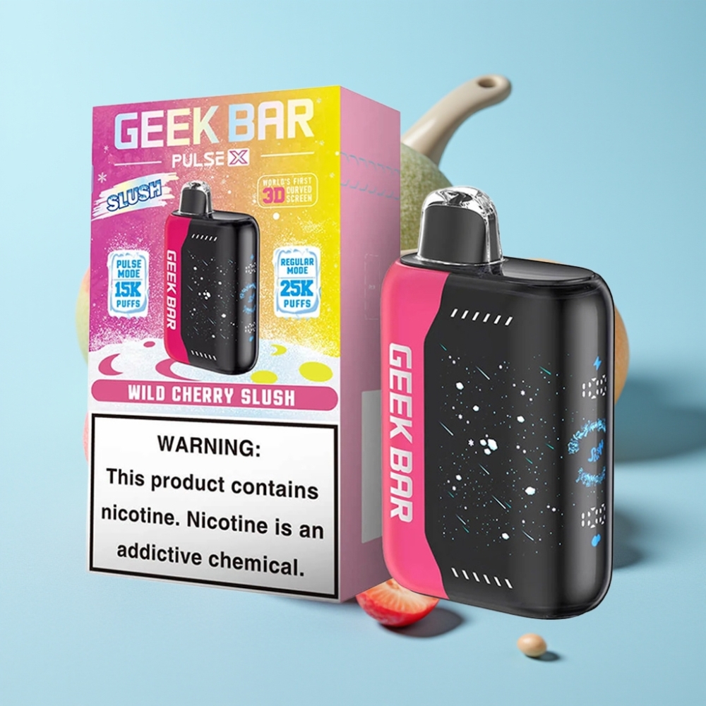 Geek Bar Pulse X 25000 Puffs Slush Edition 18mL 0-5% Nikotiinia USB Type-C Kaksoishäkkäkäämi