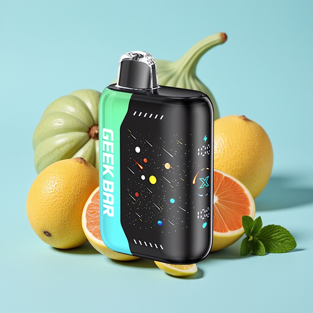 GEEK BAR Pulse X 42K Puffs Meteor Edition ATL Mint 820mAh 3D Kaareva Näyttö Dual Mesh Coil