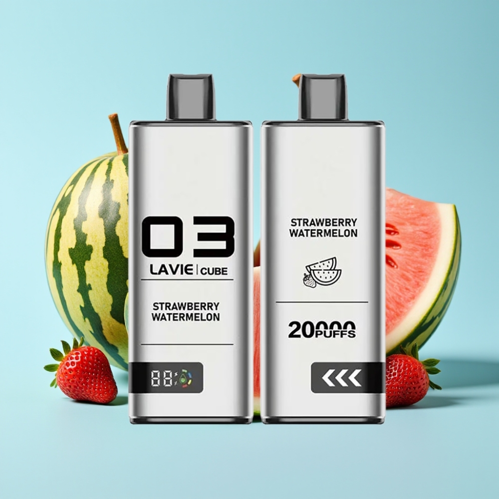Lavie Cube 20000 Puffs 2%/5% 28ML 600mAh Type-C Mansikka-Arbuusi