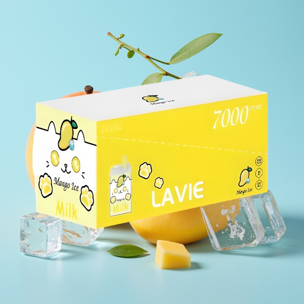 LAVIE Milk 7000 Puffs 16ML 600mAh Type-C Mango-Jää bulk wholesale Suomi