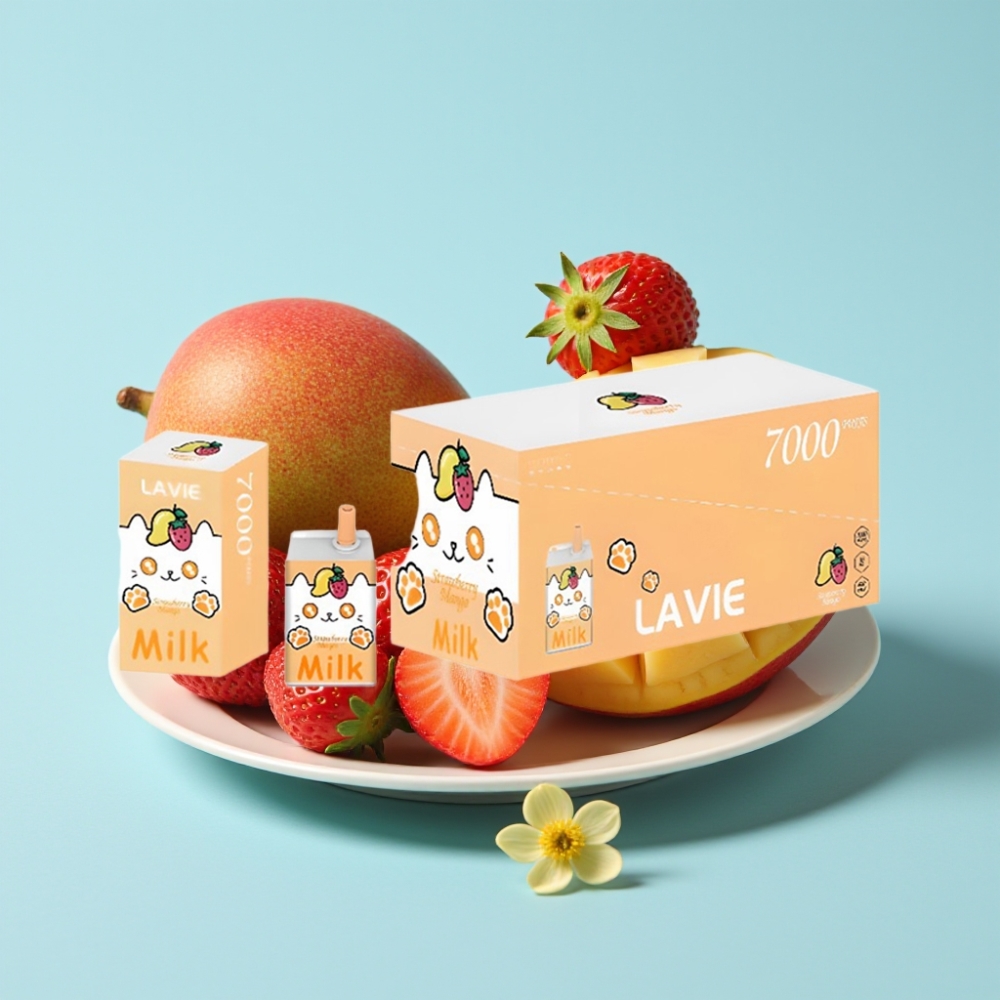 LAVIE Milk 7000 Puffs 16ML 600mAh Type-C Mansikka Mango