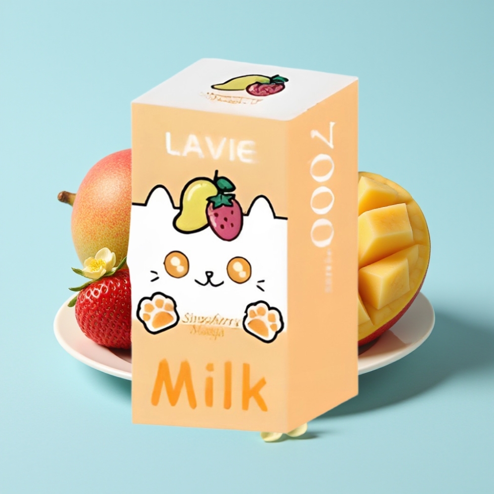 LAVIE Milk 7000 Puffs 16ML 600mAh Type-C Mansikka Mango