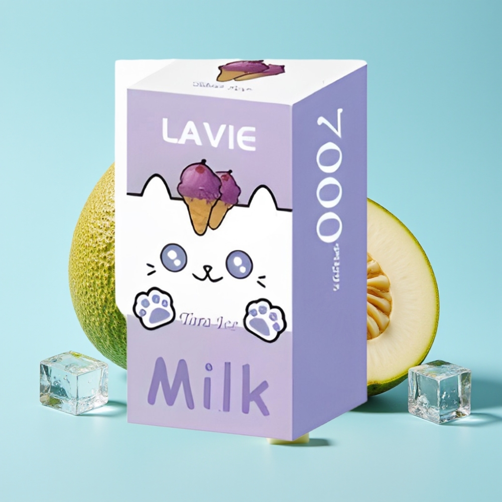 LAVIE Milk 7000 Puffs 16ML Taronjäätelö Type C Ladattava