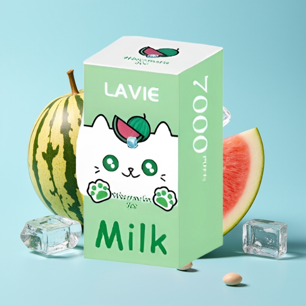 LAVIE Milk 7000 Puffs 16ML Vesimeloni-Jää Type C Ladattava