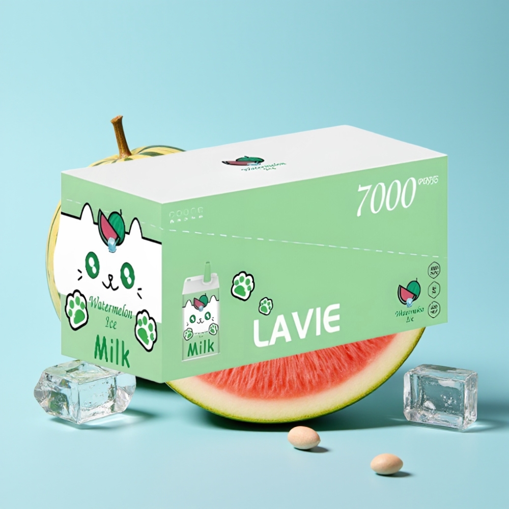 LAVIE Milk 7000 Puffs 16ML Vesimeloni-Jää Type C Ladattava