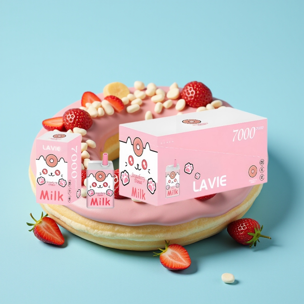 LAVIE Milk 7000 Puffs Mansikkadonitsa 16ML 600mAh Type C