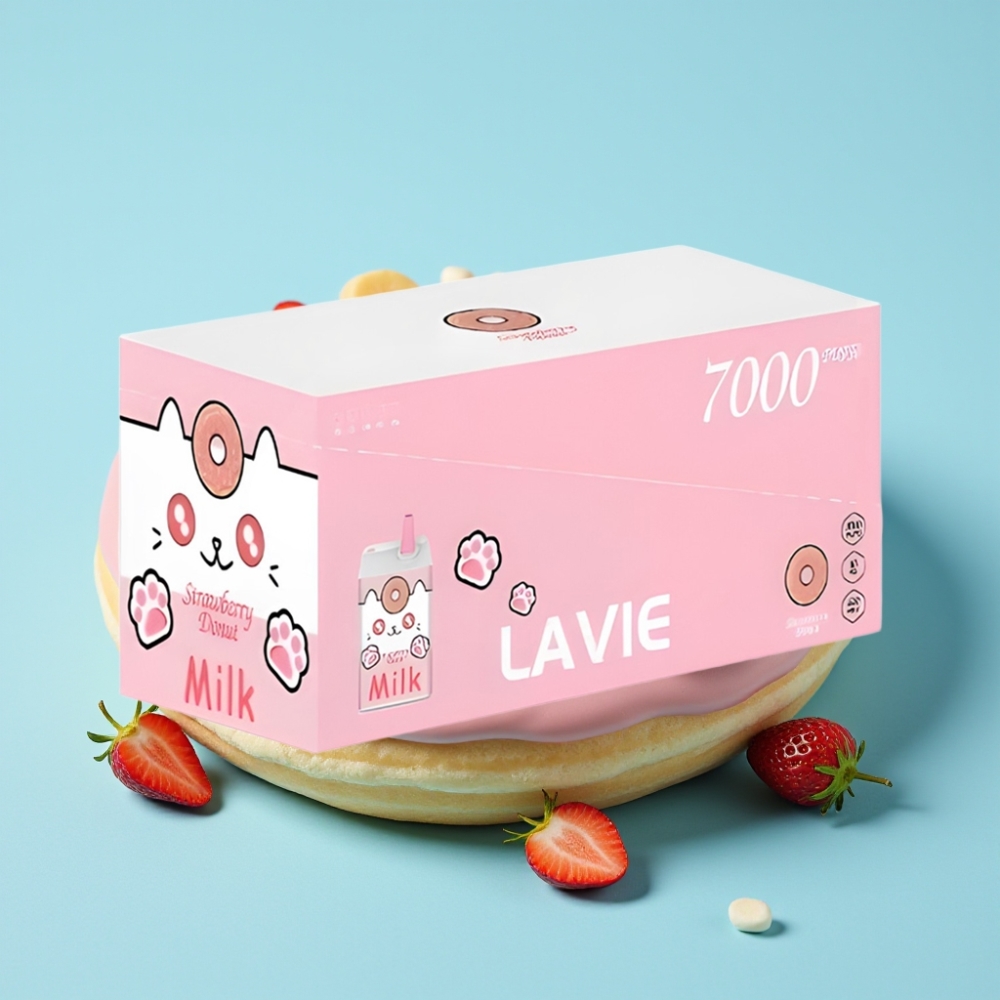LAVIE Milk 7000 Puffs Mansikkadonitsa 16ML 600mAh Type C
