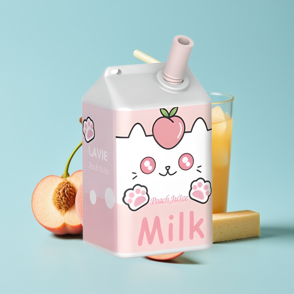 LAVIE Milk 7000 Puffs Persikkamehu 16ML Type C Ladattava